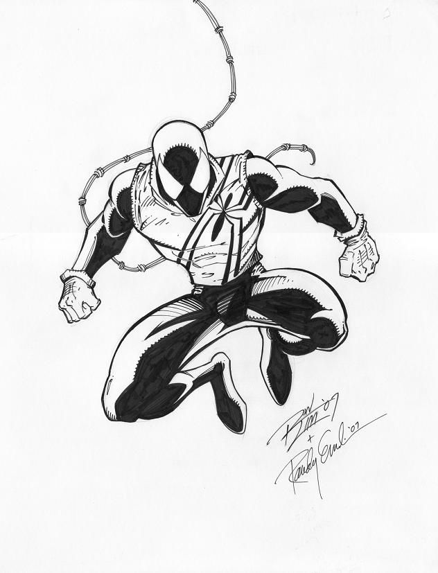 Scarlet Spider Commission Ron Lim And Randy Emberlin In Dennie Knuths